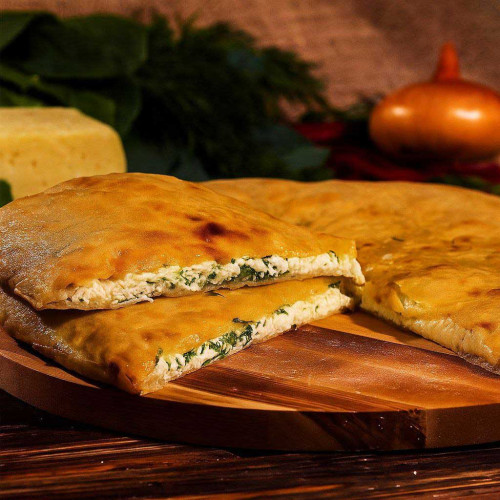 Осетинский пирог с сыром и шпинатом (Кардагджын) Осетинский пирог с сыром и шпинатом (Кардагджын)